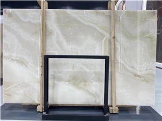 Natural White Onyx Slabs For Floor Tiles