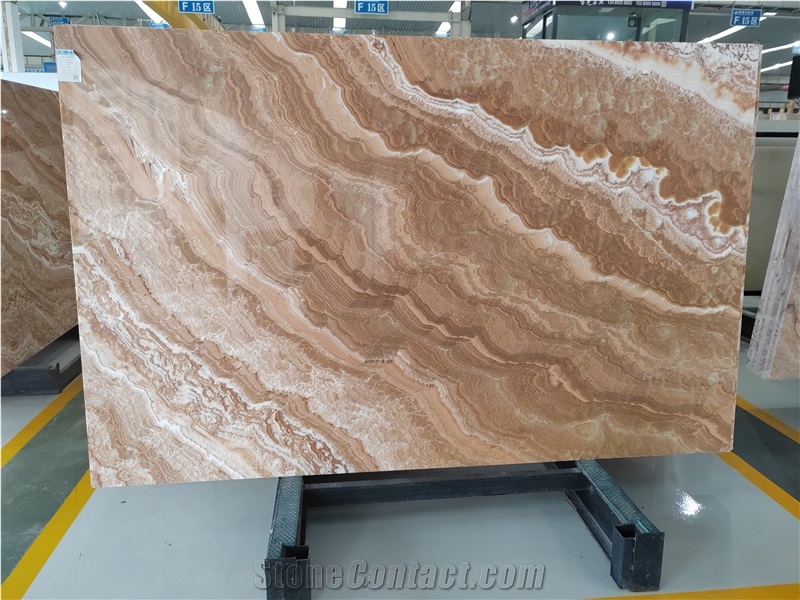Polished Peacock Jade Brown Onyx Slabs