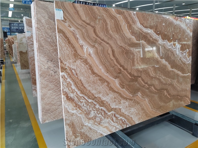 Polished Peacock Jade Brown Onyx Slabs