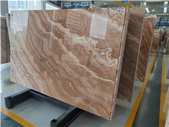 Polished Peacock Jade Brown Onyx Slabs