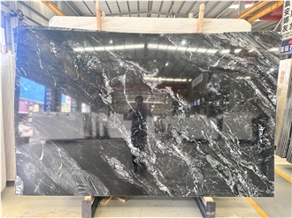 Swirl Sea Forest Black Quartzite Slabs