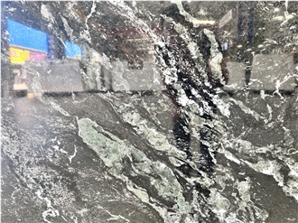 Swirl Sea Forest Black Quartzite Slabs