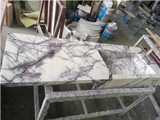 Turkey New York Milas Lilac Marble Customized Vanity Tops