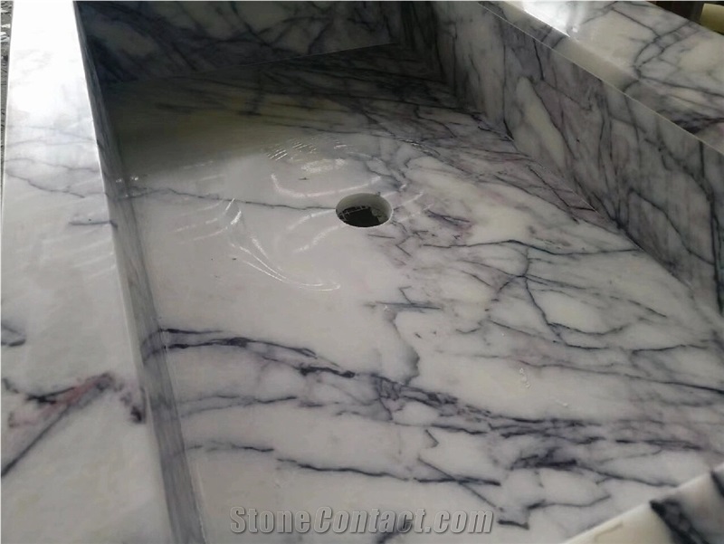 Turkey New York Milas Lilac Marble Customized Vanity Tops