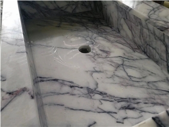 Turkey New York Milas Lilac Marble Customized Vanity Tops