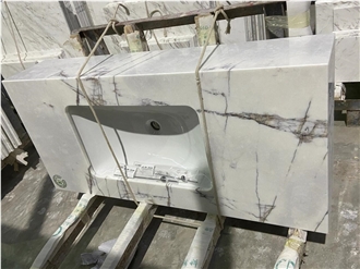 Turkey New York Milas Lilac Marble Customized Vanity Tops
