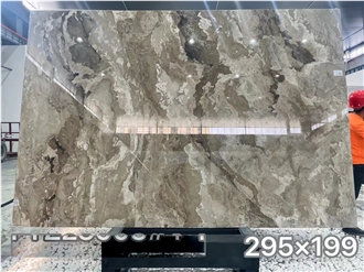 Van Gogh Brown Marble Natural Stone Slab For Flooring Tiles