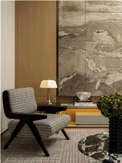 Van Gogh Brown Marble Natural Stone Slab For Flooring Tiles