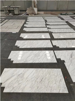 Volakas Marble Bathroom Vanity Tops For Commercial Project