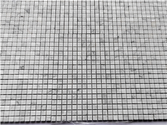 White Carrara Backsplash Mosaic