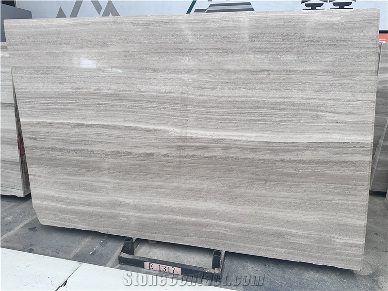 White Wooden Marble Slabs For Floor
