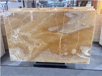 Yellow Orange Onyx Slabs