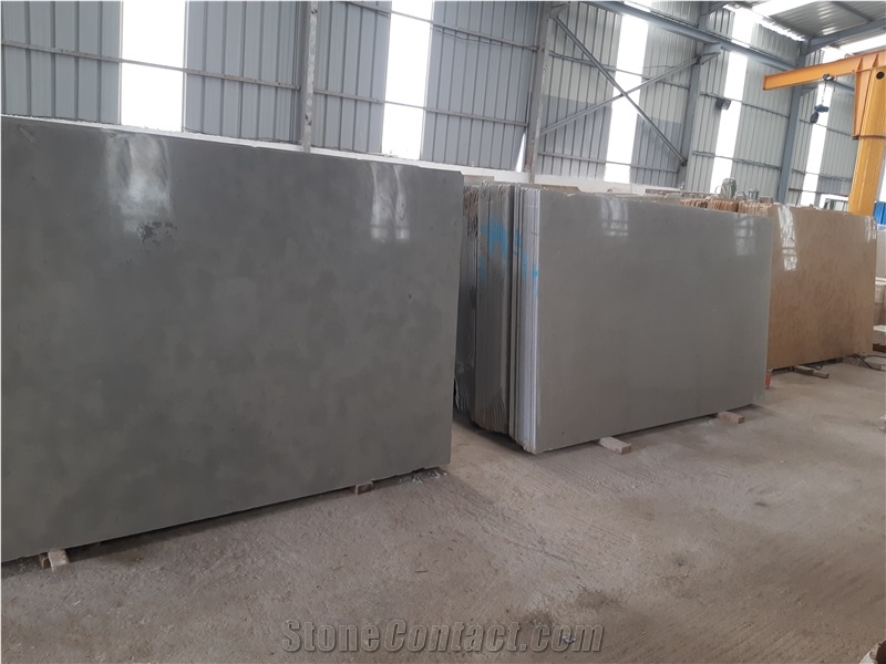 Pierre Taza Gris Grey Limestone Slabs Tiles