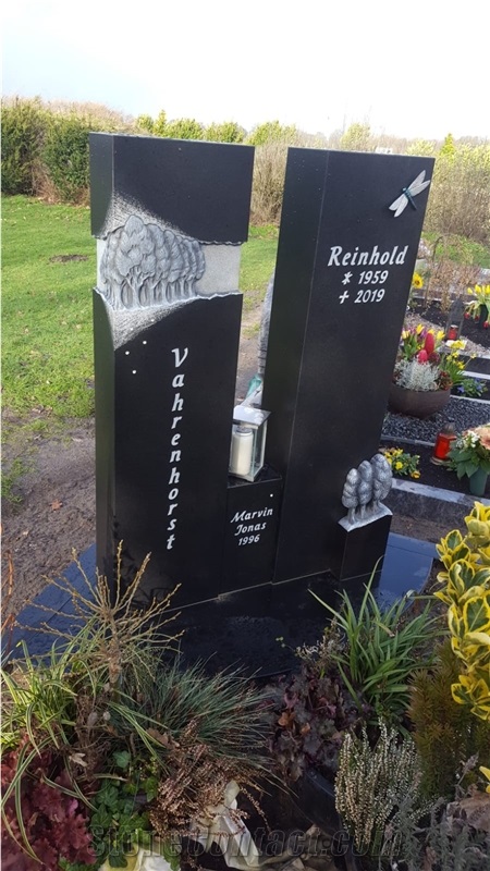 Nero Assoluto Granite Gravestones