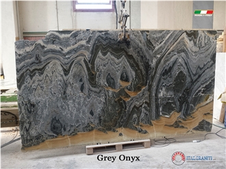 Onice Grigio Gray Onyx Slabs