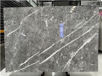 Athena Grey Marble With White Veins Slabs Tiles