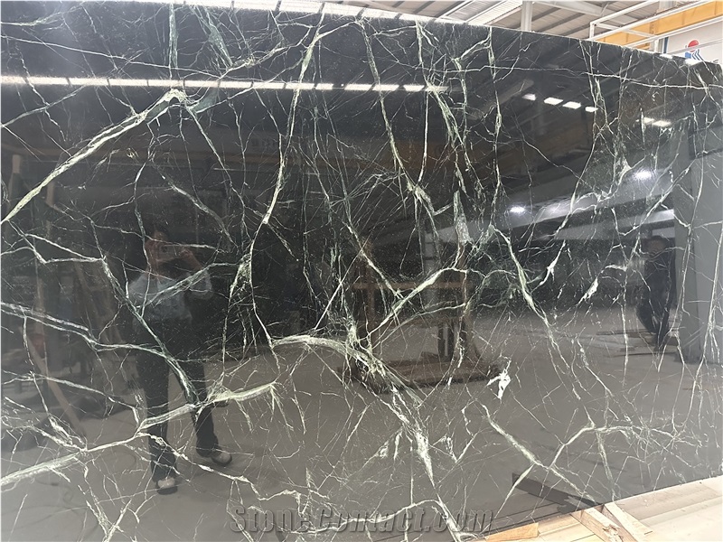 Greece Prada Green Natural Marble Stone Polished Slabs Tiles