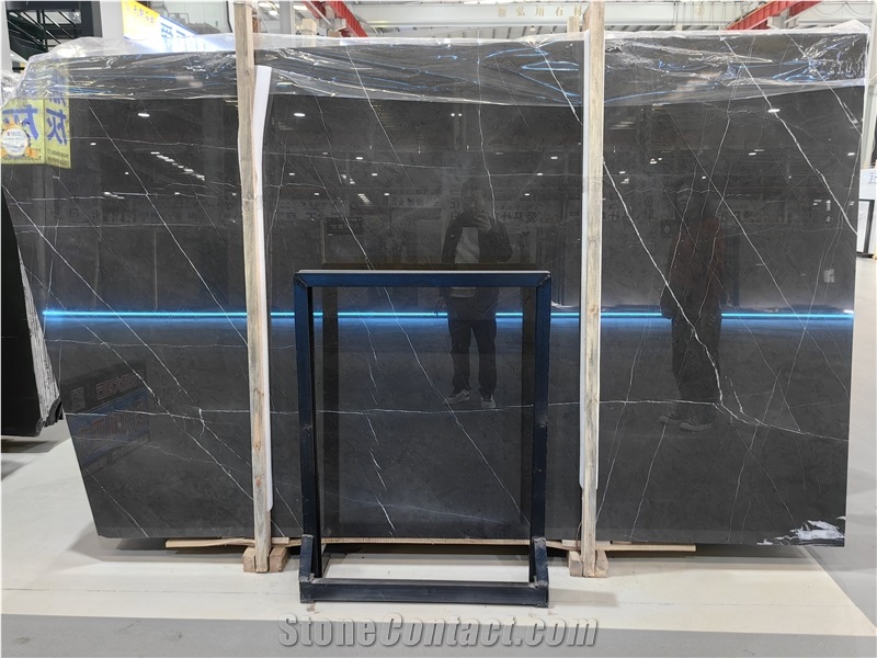 Iran Pietra Grey Polished Natural Marble Stone Tiles