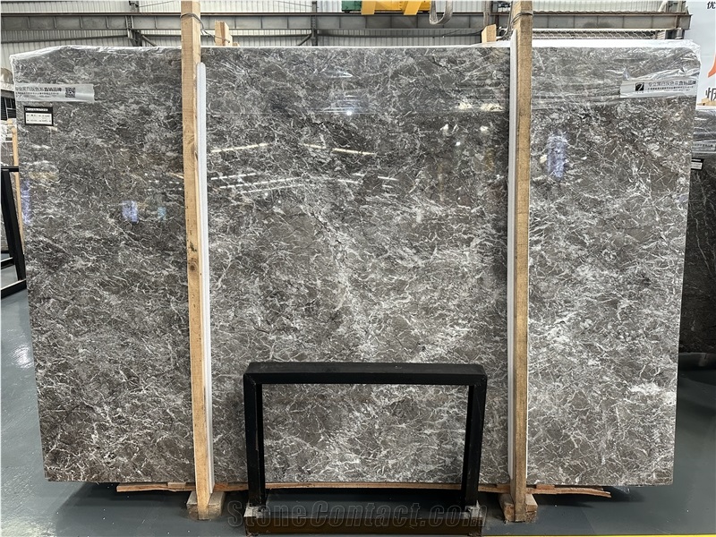Morocco Teferi Grey Natural Marble Slabs, Tiles