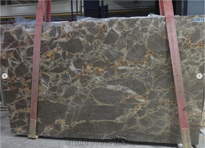 New MCD Caramel Grey Marble Slabs