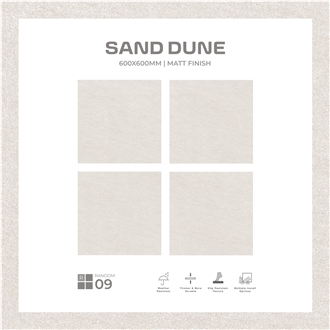 Sand Dune Matt Finish Porcelain Floor Tiles