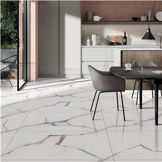 Volcano White Porcelain Large Panels Porcelain Slabs