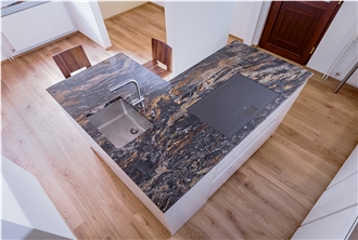 Magma Gold Granite Kitchen Countertop