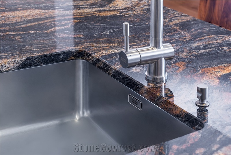 Magma Gold Granite Kitchen Countertop