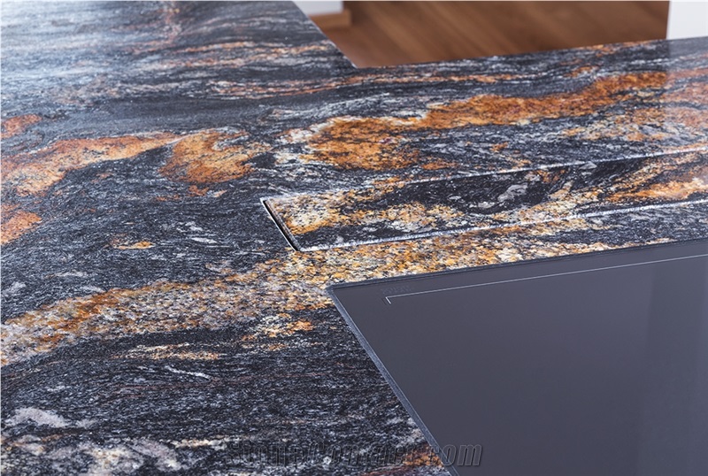 Magma Gold Granite Kitchen Countertop