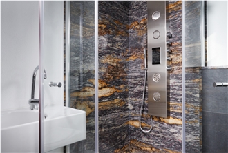 Nero Assoluto Afrika Granite Bathroom & Shower Design