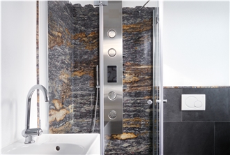 Nero Assoluto Afrika Granite Bathroom & Shower Design