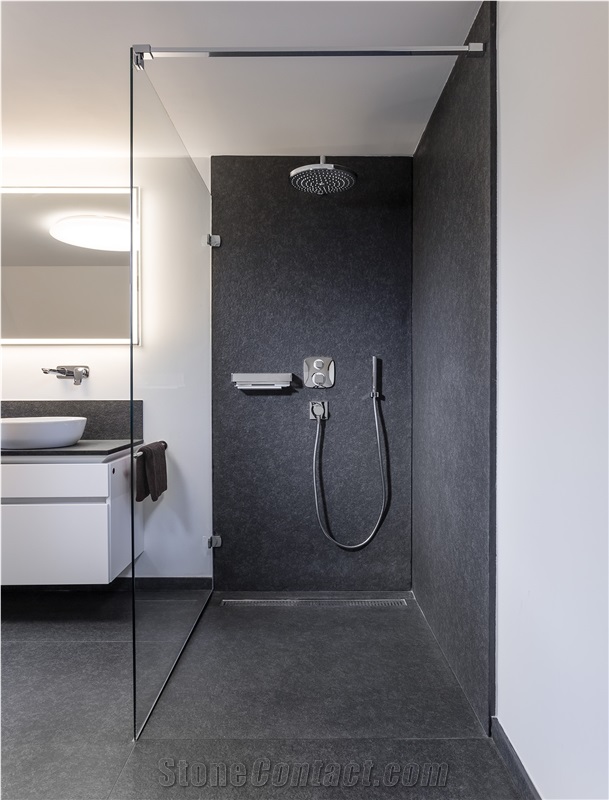 Nero Assoluto Afrika Granite Bathroom & Shower Design