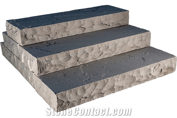 Castle Grey Sandstone Block Steps