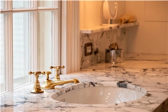 Breccia Capraia Bathroom Design - Tops, Wall And Floors