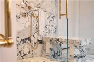 Breccia Capraia Bathroom Design - Tops, Wall And Floors