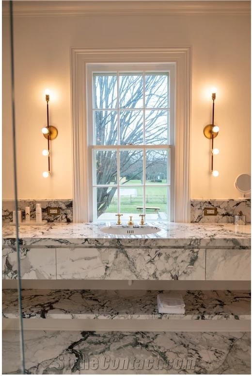Breccia Capraia Bathroom Design - Tops, Wall And Floors