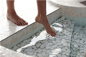Pure White Marble Tumbled Pebble Stone
