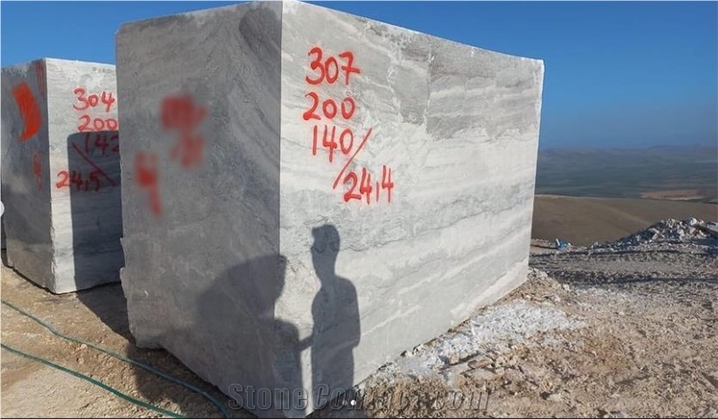 KYC Dolomite Grey Marble - Silver Motto Marble Blocks