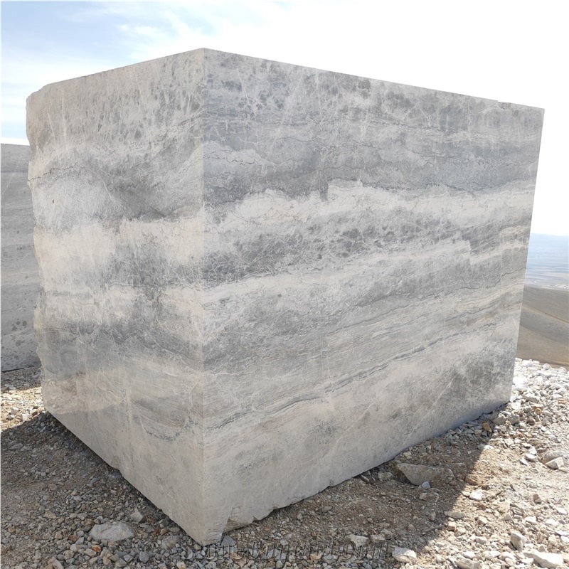 KYC Dolomite Grey Marble - Silver Motto Marble Blocks