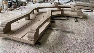 Yellow Granite Garden Design Bridge, Ornaments