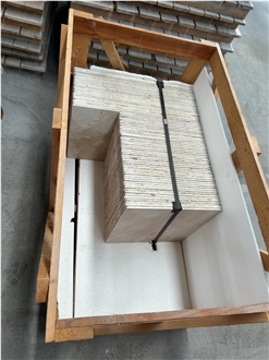Classic Roman Travertine French Pattern Opus Romanum