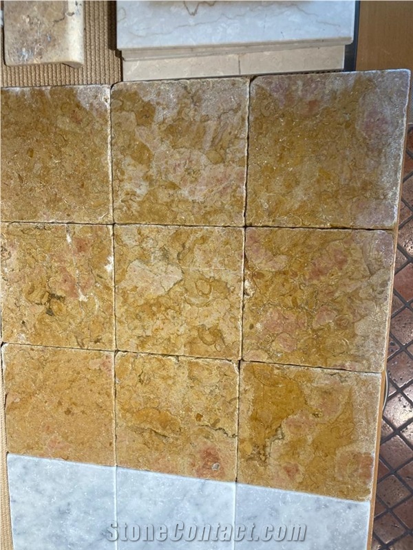 Giallo Reale Marble Slabs, Italy Yellow Marble