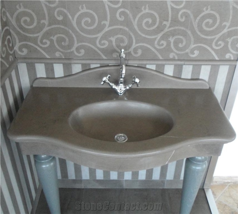 Grigio Foussana Limestone Shower Wall Tiles