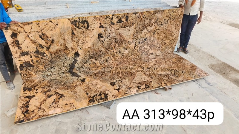 Alaska Gold Granite Cutter Slabs