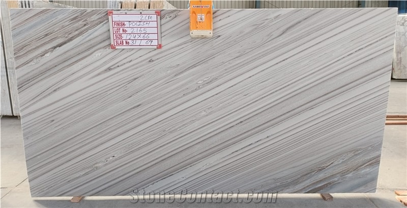 Bruno White Marble Polished Slabs