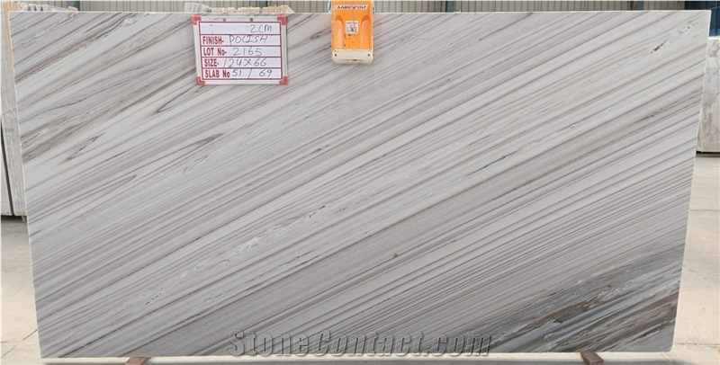 Bruno White Marble Polished Slabs