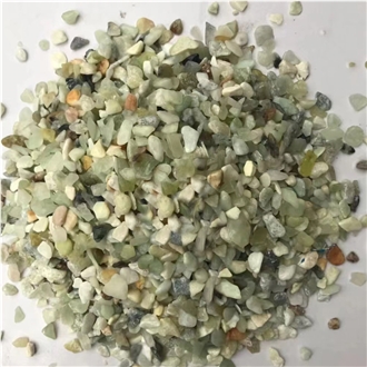 Light Green Jade Pebble Stone Chips 3-5Mm