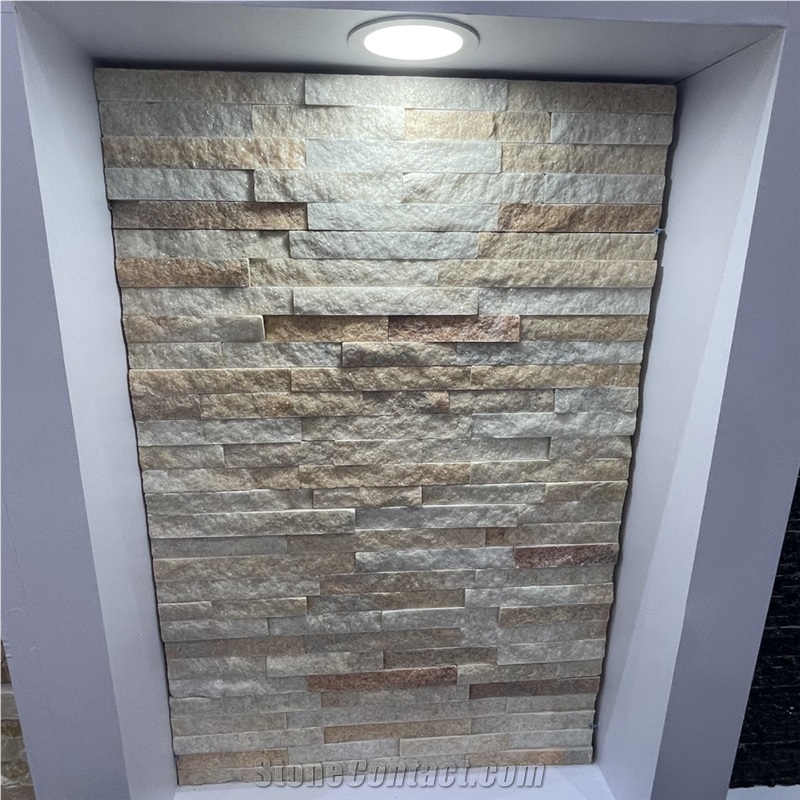 Natural White Quartzite Wall Cladding Panels