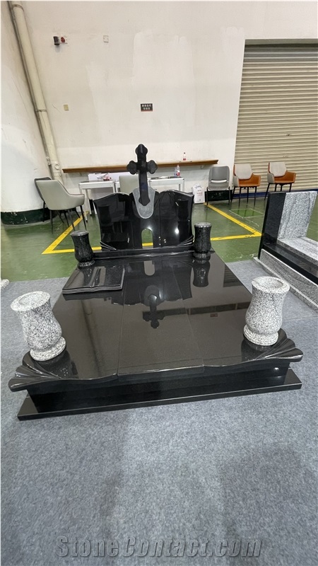 Wholesale China Grey Granite Cross Tombestone Monuments