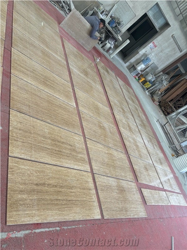 Wholesale Coffee Travertine Floor Tiles For Villa  Project